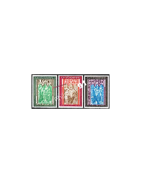 Timbres neufs d'Andorre Français n° 214 à 216 - Thématique : Religion