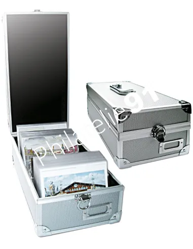 SAFE, Malette Alu Cartes et Euros , Matériel rangement carte postale