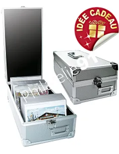 SAFE, Malette Alu Cartes et Euros , Matériel rangement carte postale