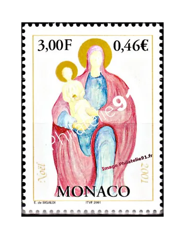 Timbre neuf de Monaco n° 2317 - Thématique : Noël