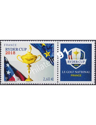 Timbre n° 5245A, Timbre Ryder Cup 2018, timbres France