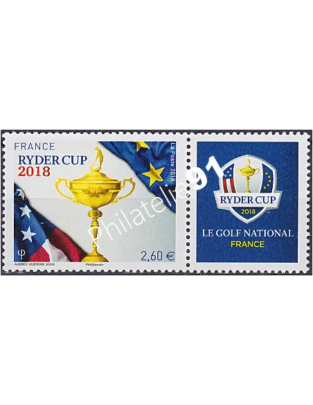 Timbre n° 5245A, Timbre Ryder Cup 2018, timbres France