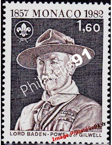 MONACO - n° 1334 - Scout - Lord Baden-Powell