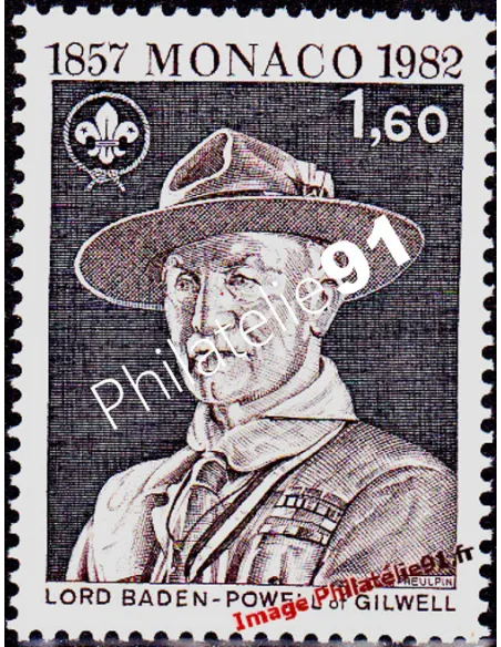 MONACO - n° 1334 - Scout - Lord Baden-Powell