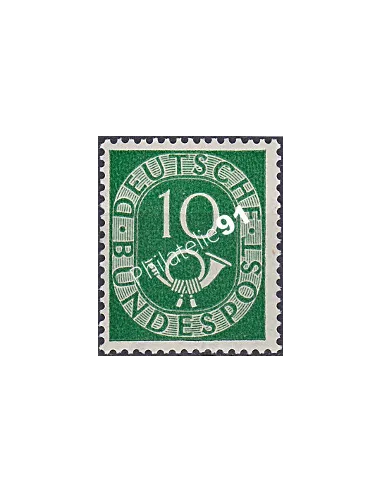 RFA, Timbre n° 14, Cor postal, Collection timbres Allemagne