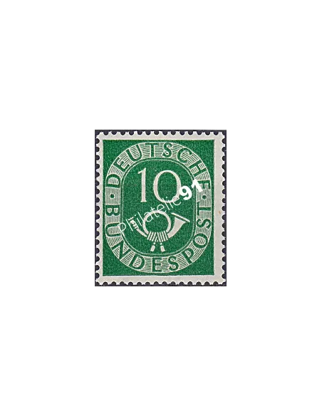 RFA, Timbre n° 14, Cor postal, Collection timbres Allemagne