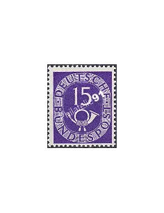 RFA, Timbre n° 15, Cor postal, Collection timbres Allemagne