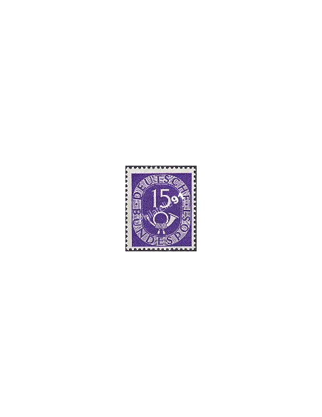 RFA, Timbre n° 15, Cor postal, Collection timbres Allemagne