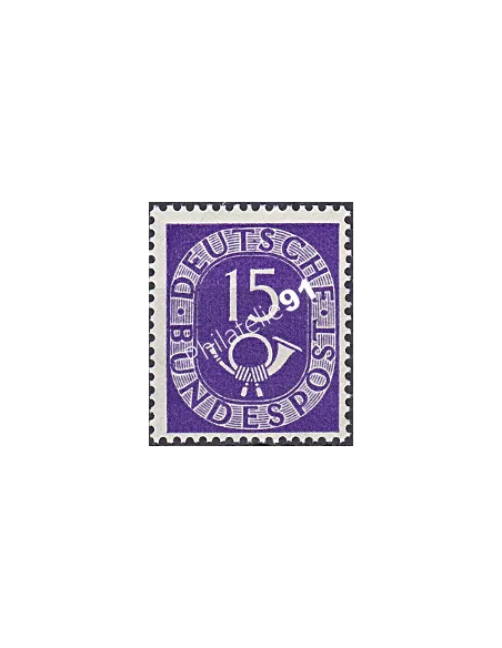 RFA, Timbre n° 15, Cor postal, Collection timbres Allemagne