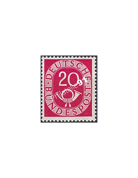 RFA, Timbre n° 16, Cor postal, Collection timbres Allemagne