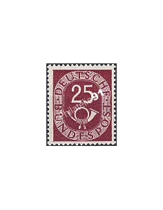 RFA, Timbre n° 17, Cor postal, Collection timbres Allemagne