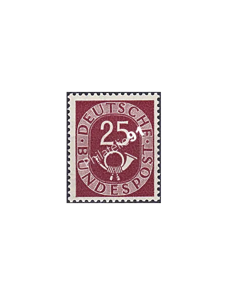 RFA, Timbre n° 17, Cor postal, Collection timbres Allemagne