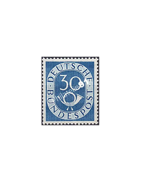 RFA, Timbre n° 18, Cor postal, Collection timbres Allemagne