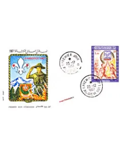 ALGERIE - Lettre 1er jour - Thème   Scoutisme (230122-1)