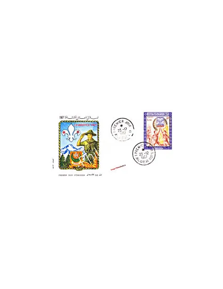 ALGERIE - Lettre 1er jour - Thème   Scoutisme (230122-1)