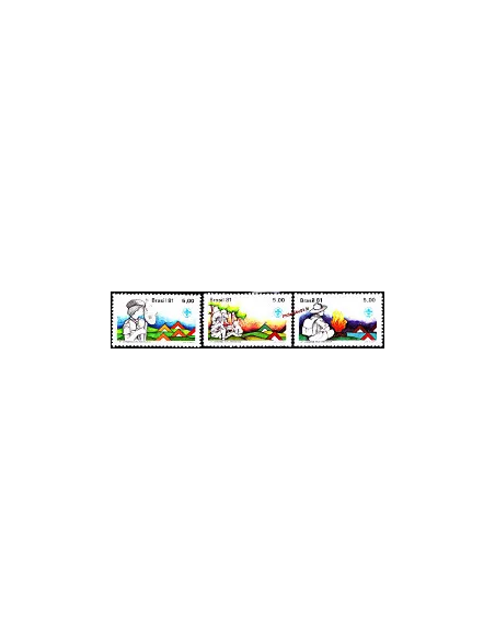 Bresil -  Timbres n°   1464 à 1466 - Scoutisme