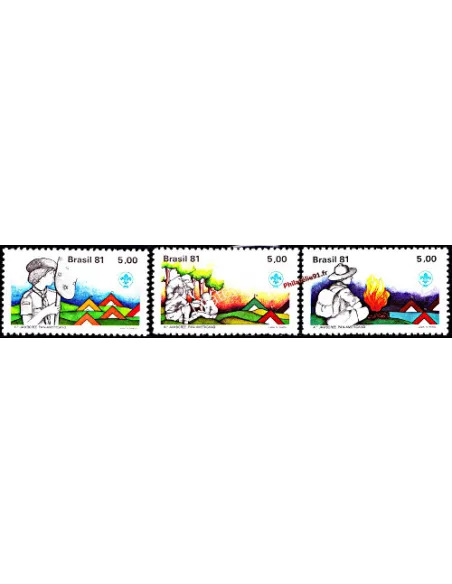Bresil -  Timbres n°   1464 à 1466 - Scoutisme