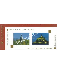 Pochette Émission commune P3923, France - ONU, timbres de France