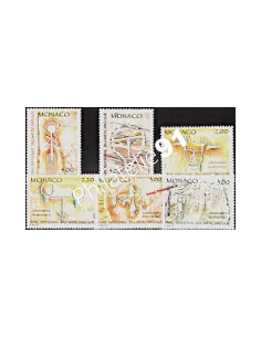 MONACO n°1663 à 1668,Inscriptions rupestres,collection timbres Monaco