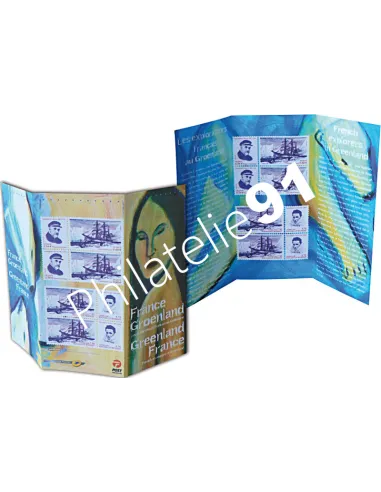 Émission commune : Pochette P4110 - France - Groenland. Exploration des régions polaires.