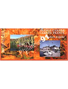 Pochette Émission commune P4182,  France-Canada.,timbres de France