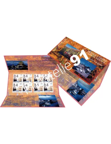 Pochette Émission commune P4182,  France-Canada.,timbres de France