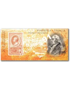 Émission commune : Pochette P4393 - France - Vénézuela. Général Francisco de Miranda (1750-1816).