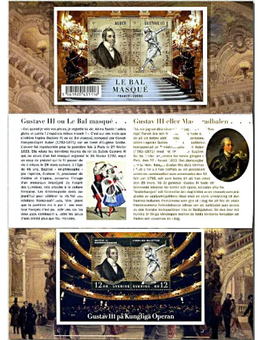 Pochette Émission commune France-Suède P4706, Musique, timbres France