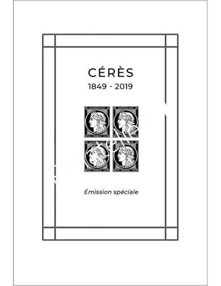 Bloc Cérès 1849-2019, Emission spéciale,collection timbres France