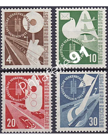 RFA, Timbre n° 53 à 56, Collection timbres Allemagne