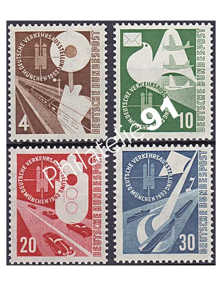 RFA, Timbre n° 53 à 56, Collection timbres Allemagne