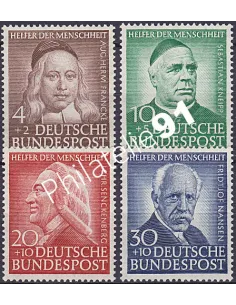 RFA, Timbre n° 59 à 62, Collection timbres Allemagne