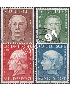 RFA, Timbre n° 76 à 79, Collection timbres Allemagne