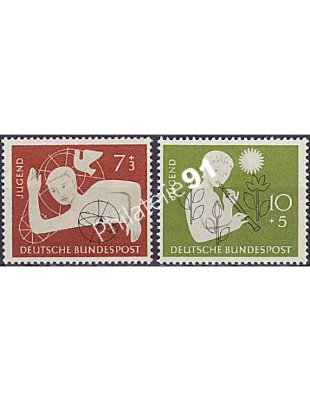 RFA, Timbre n° 111 à 112, Collection timbres Allemagne