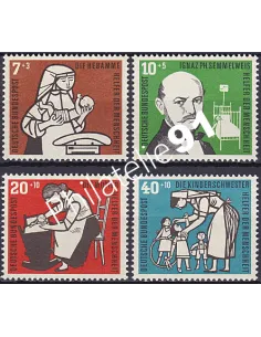 RFA, Timbre n° 119 à 122, Collection timbres Allemagne