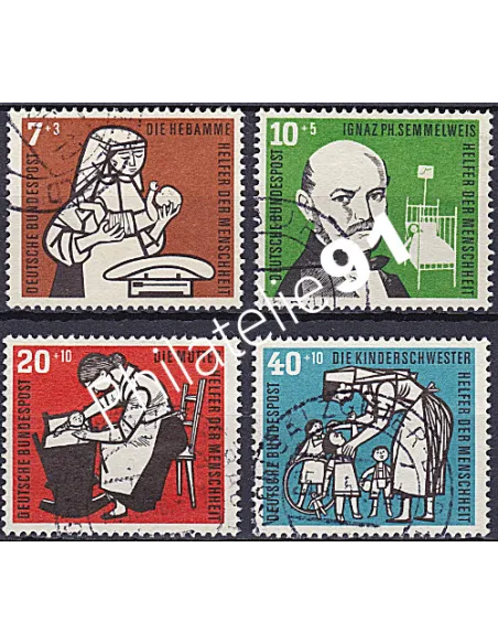 RFA, Timbre n° 119 à 122, Collection timbres Allemagne