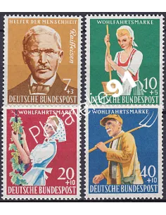 RFA, Timbre n° 168 à 171, Collection timbres Allemagne