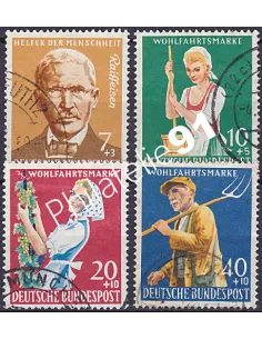 RFA, Timbre n° 168 à 171, Collection timbres Allemagne