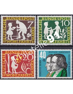 RFA, Timbre n° 195 à 198, Collection timbres Allemagne