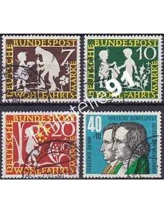 RFA, Timbre n° 195 à 198, Collection timbres Allemagne