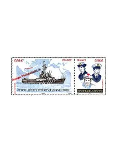 Timbre n° 4423 - 4424 - Porte-hélicoptère Jeanne d'Arc