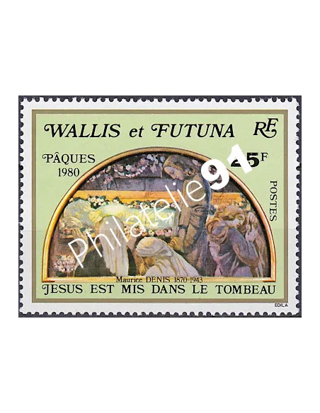 Timbre de WALLIS ET FUTUNA n° 258, Pâques, collection timbres Dom-Tom