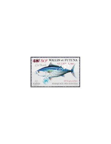 Timbre de WALLIS ET FUTUNA n° 264, POISSON, collection timbres Dom-Tom