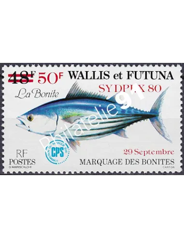 Timbre de WALLIS ET FUTUNA n° 264, POISSON, collection timbres Dom-Tom