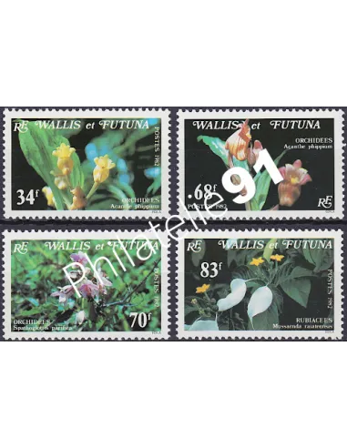 Timbre de WALLIS ET FUTUNA n° 286 à 289, collection timbres Dom-Tom