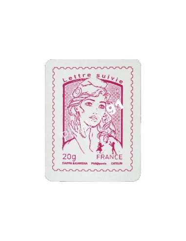 timbre adhésif n° 1515A, lettre suivie, collection timbres de France