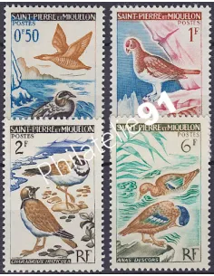 Saint-Pierre et Miquelon n°  364 à 367, Collection Timbre dom tom