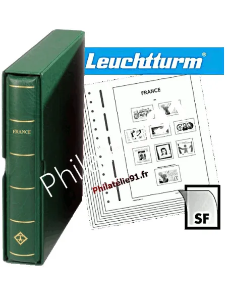 La France de 2015 à 2018 avec reliure, LEUCHTTURM, matériel philatélique