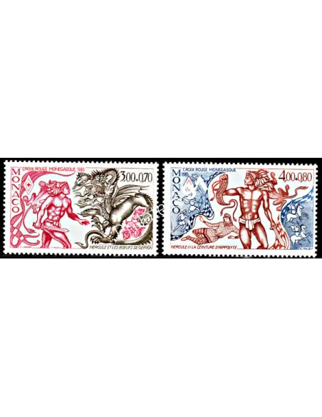 MONACO - n° 1494 à 1495 - Croix-rouge monégasque - Hercule (V)
