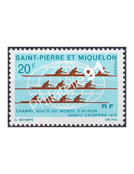 Timbre de Saint-Pierre et Miquelon n° 405, Collection Timbre dom tom